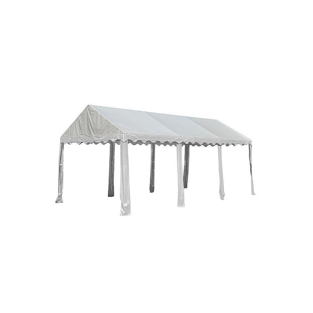 ShelterLogic 10 ft. x 20 ft. Party Tent in White The Home Depot Canada