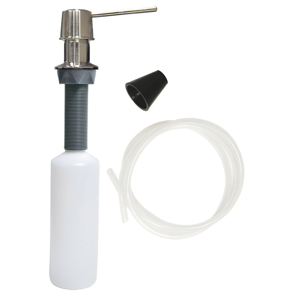 Danco Universal Soap Dispenser with Straight Nozzle in Brushed Nickel