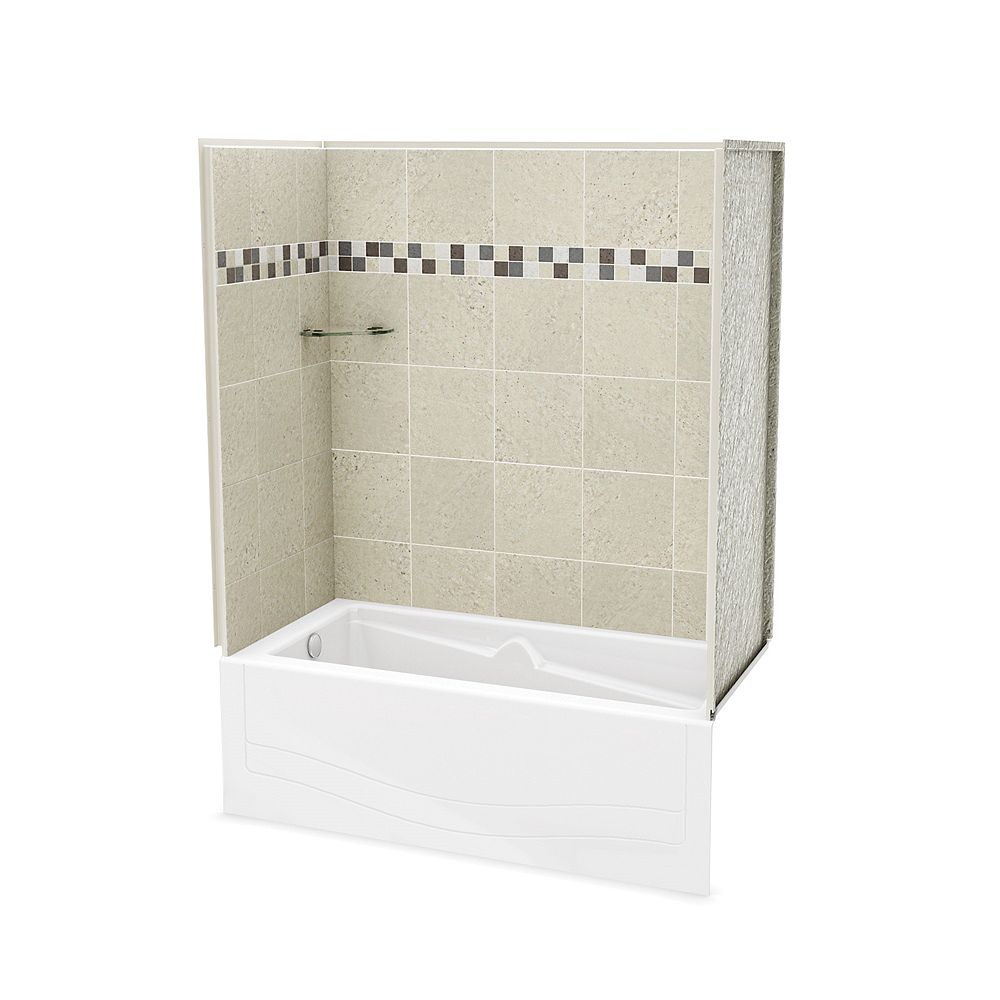 MAAX Utile Stone Sahara 60inch x 81.25inch x 30inch 1shelf 4Piece