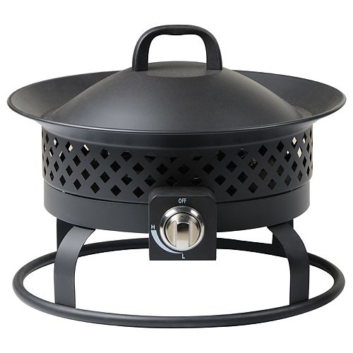 Solara Steel Gas Fire Bowl