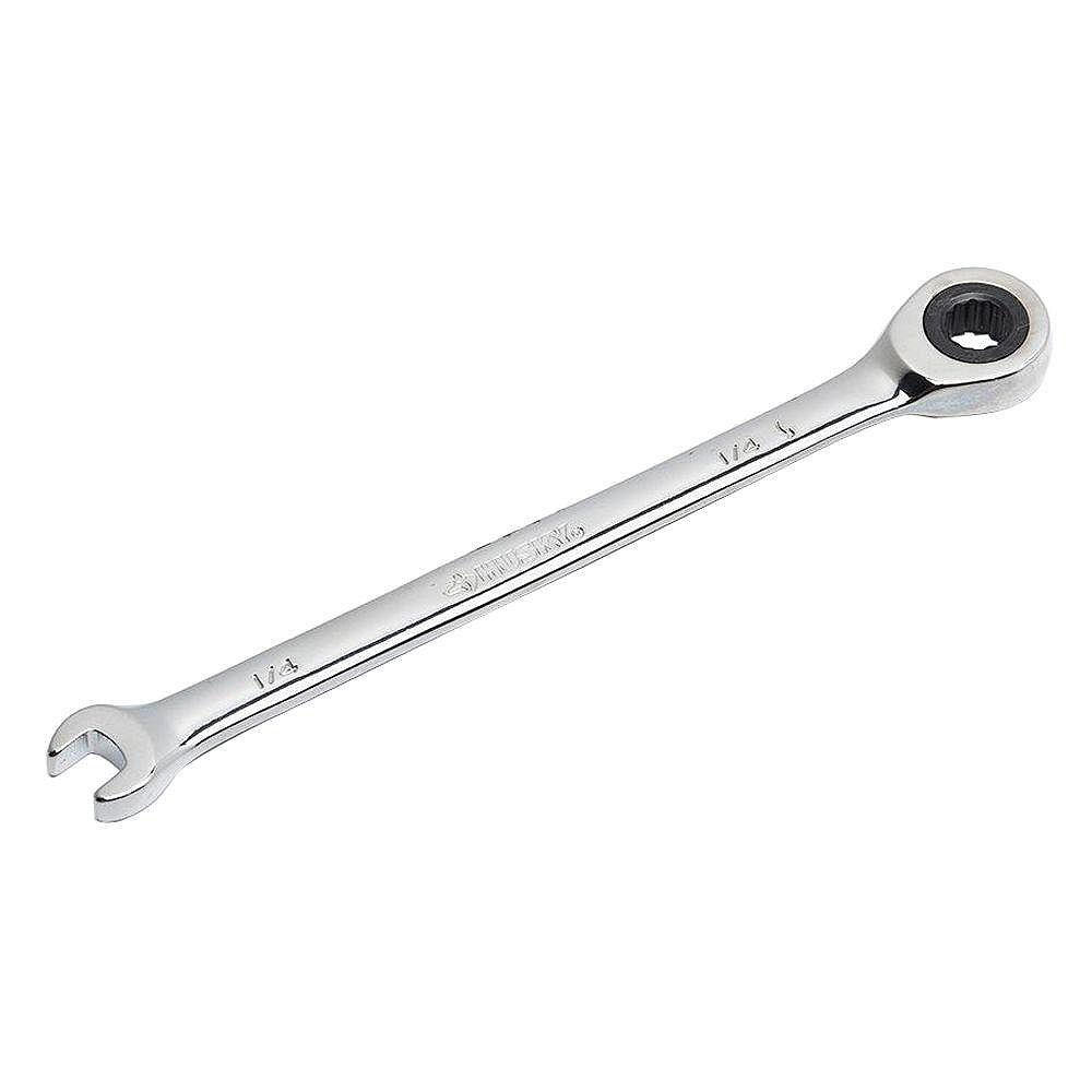 Husky 1/4inch 12Point SAE Ratcheting Combination Wrench The Home Depot Canada