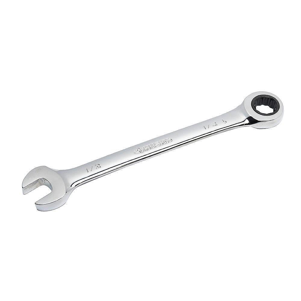 Husky 1/2-inch 12-Point SAE Ratcheting Combination Wrench | The Home ...