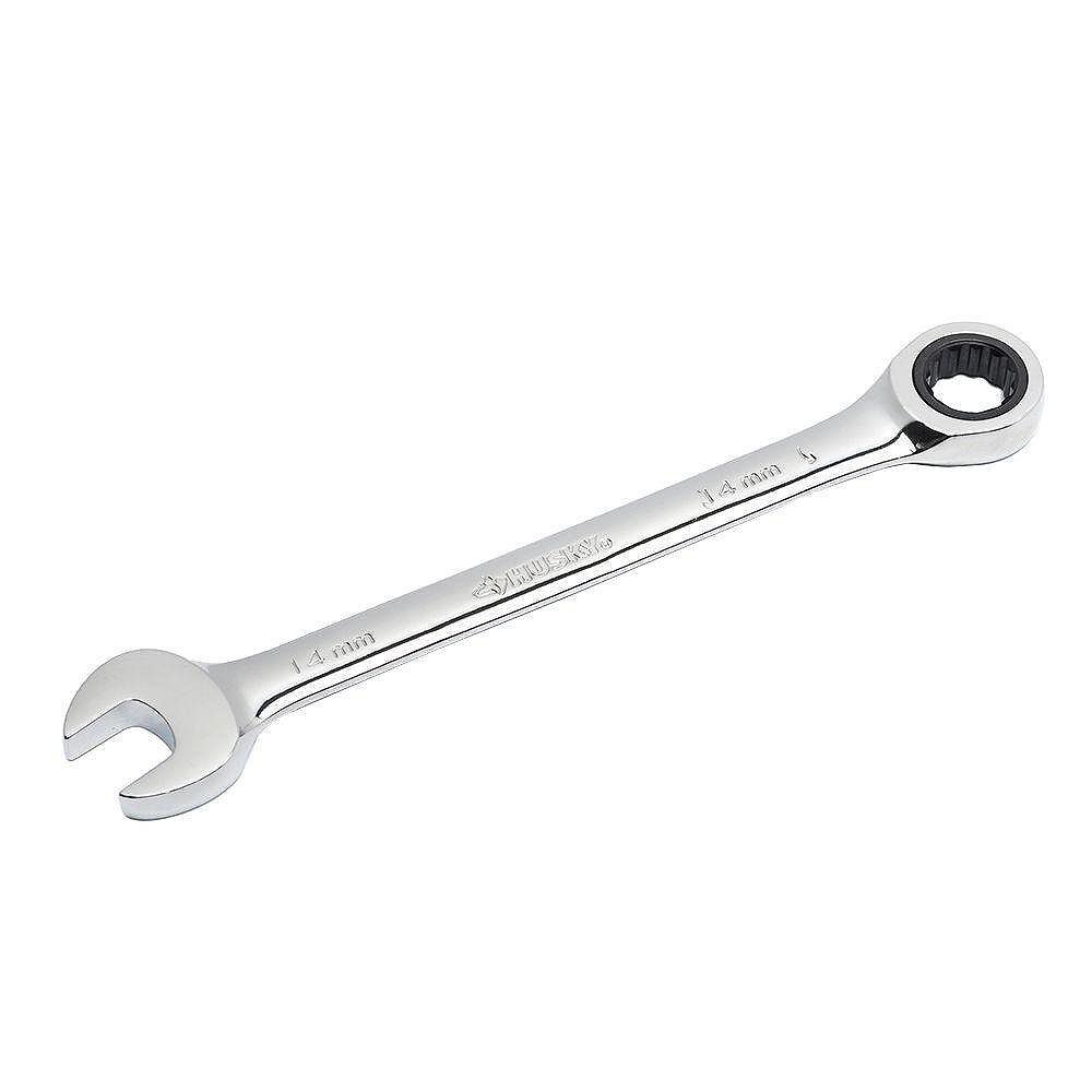 Husky 14 mm 12-Point Metric Ratcheting Combination Wrench | The Home ...