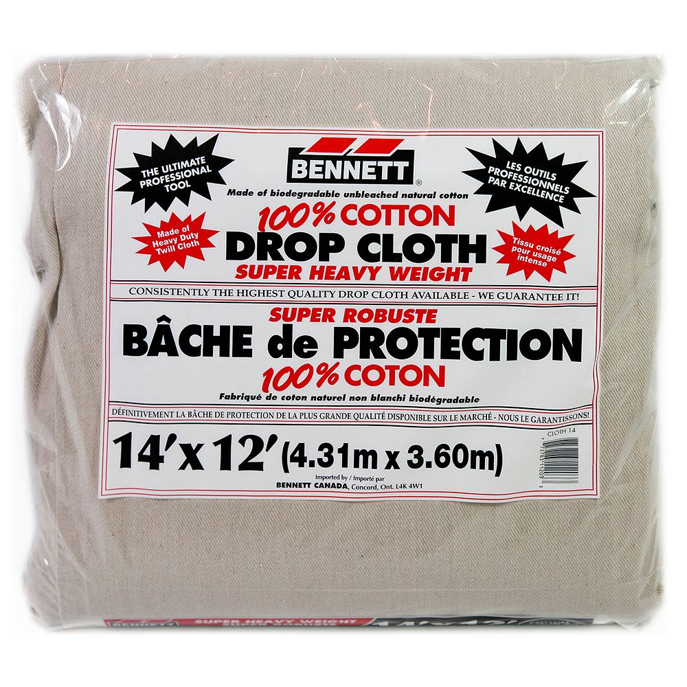 14 Feet X 12 Feet Cotton Drop Cloth The Home Depot Canada