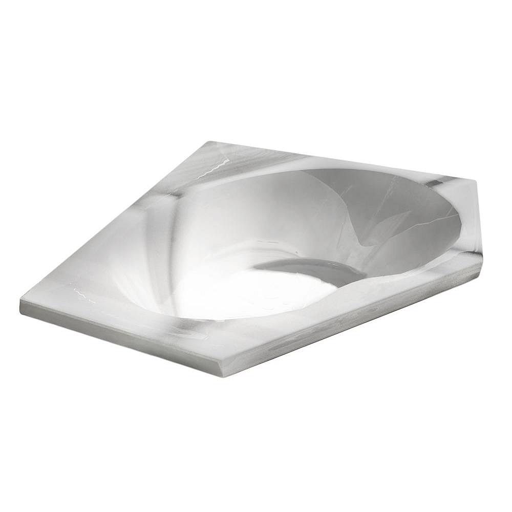 Universal Tubs Quartz 5 Feet Acrylic Corner Drop In Bathtub In White The Home Depot Canada 8257