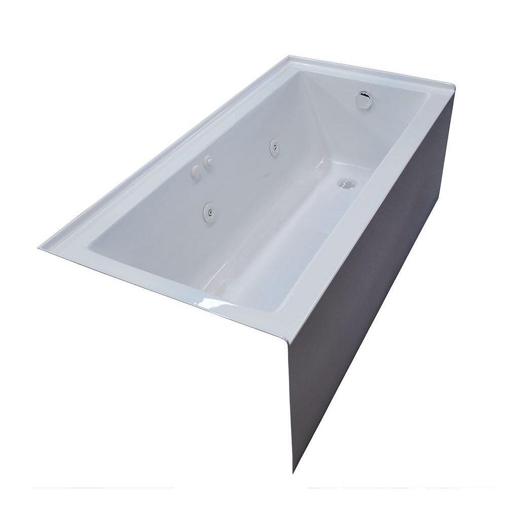 Front Skirted Whirlpool Bathtub, Jetted Bathtub Home Depot