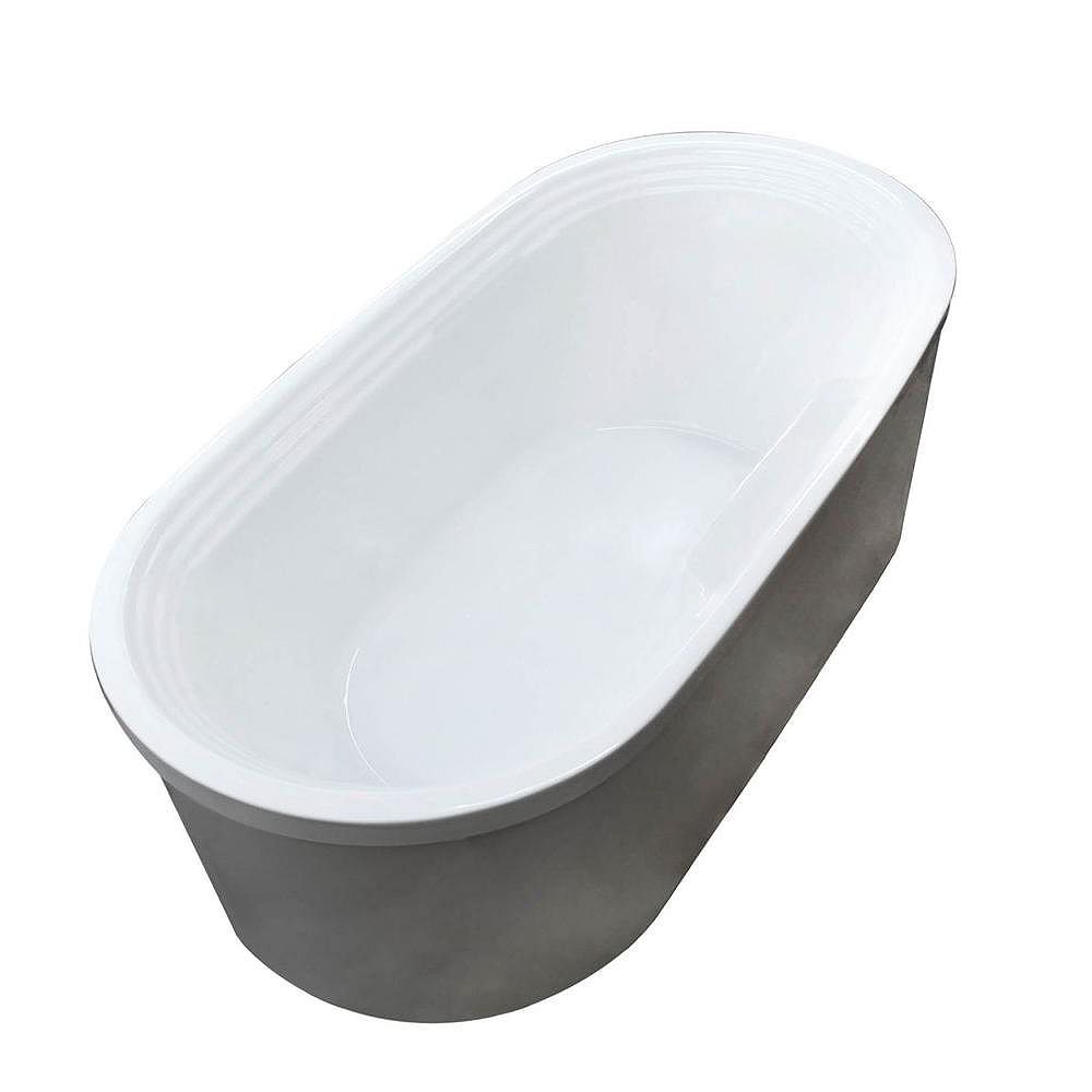 white oval tub