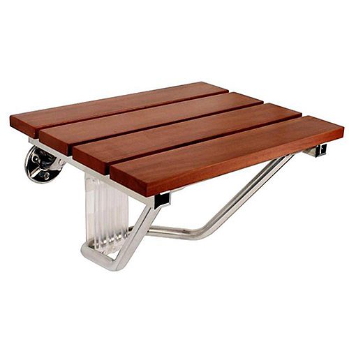 Teak Wood Wall Mounted Shower Seat