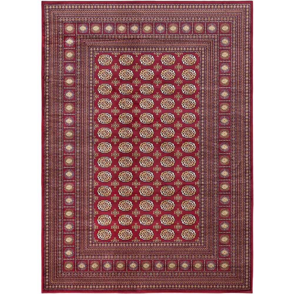 ECARPETGALLERY Bokhara Red 5 ft. 3inch x 7 ft. 4inch Rectangular Area