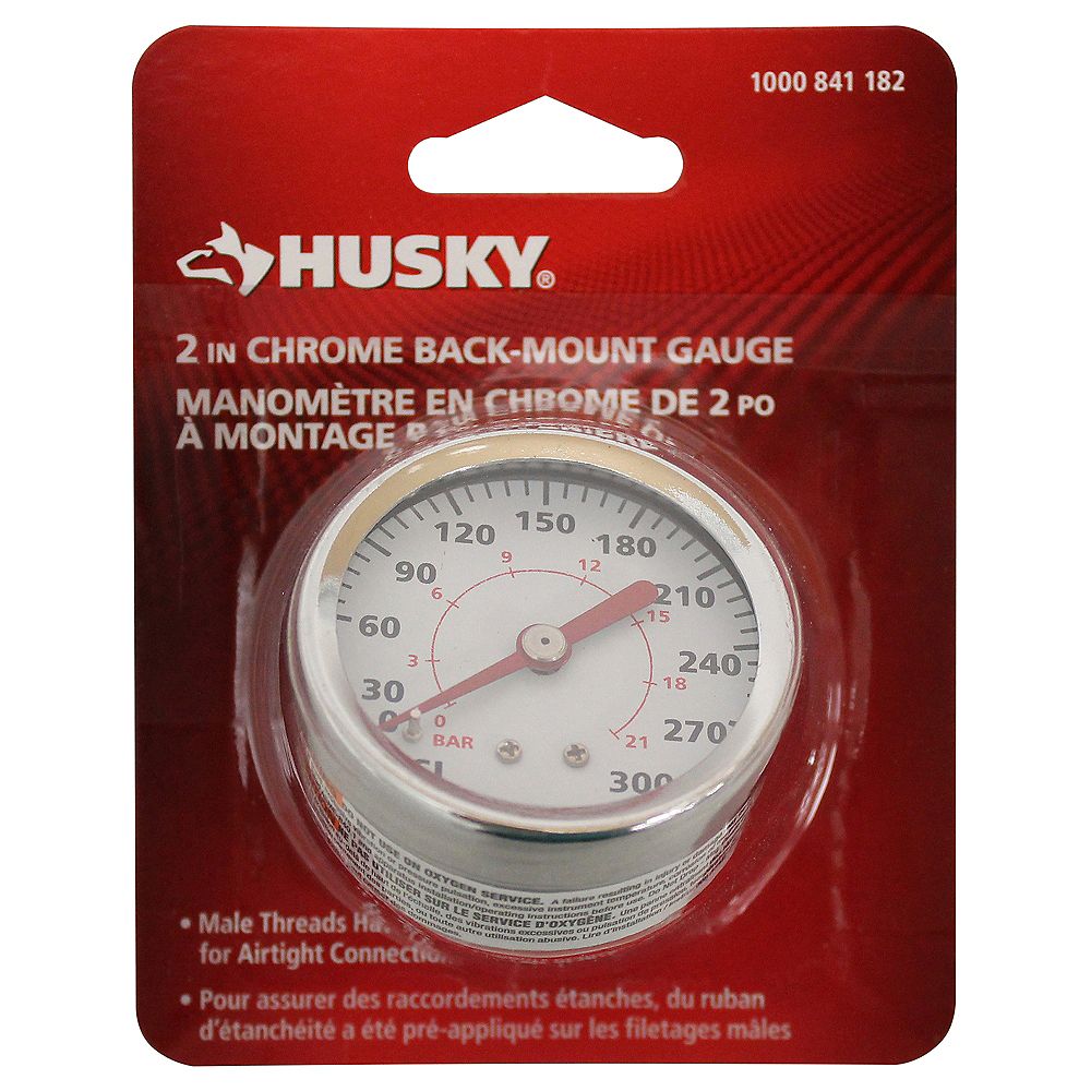 Husky Back Mount Gauge 0160 PSI The Home Depot Canada