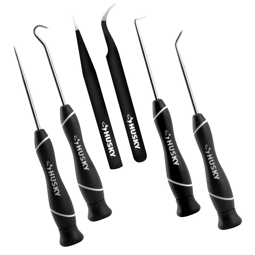 Husky 6Piece Precision Pick & Tweezer Set The Home Depot Canada