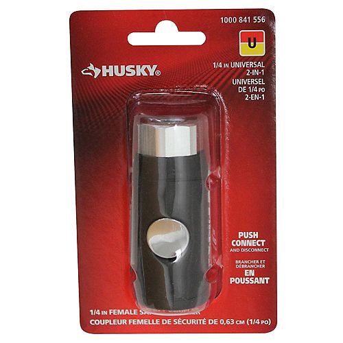 Husky 1/4 Inch Female Safety Coupler