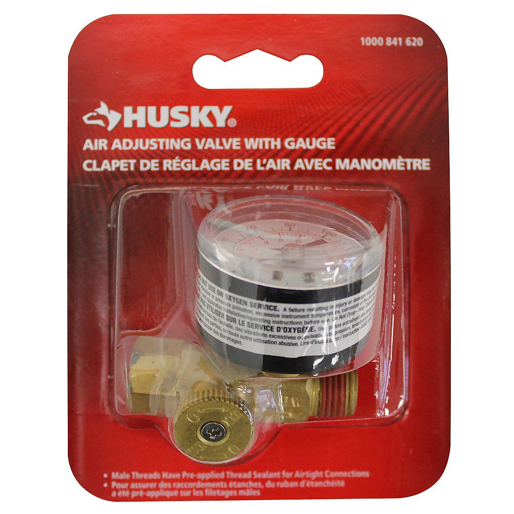 Husky Air Adjusting Valve with Gauge The Home Depot Canada