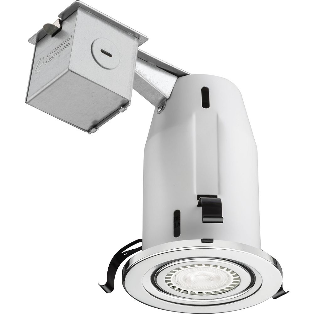 Lithonia Lighting 3 Inch Led Recessed Gimbal Chrome The Home Depot Canada