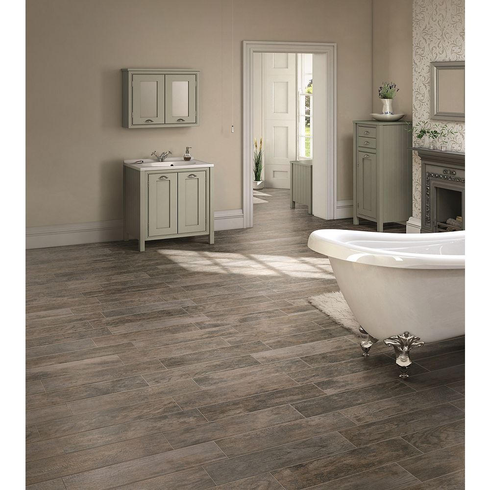Marazzi Montagna Rustic Bay 6 Inch X 24 Inch Glazed Porcelain Floor And Wall Tile 1453 S The Home Depot Canada