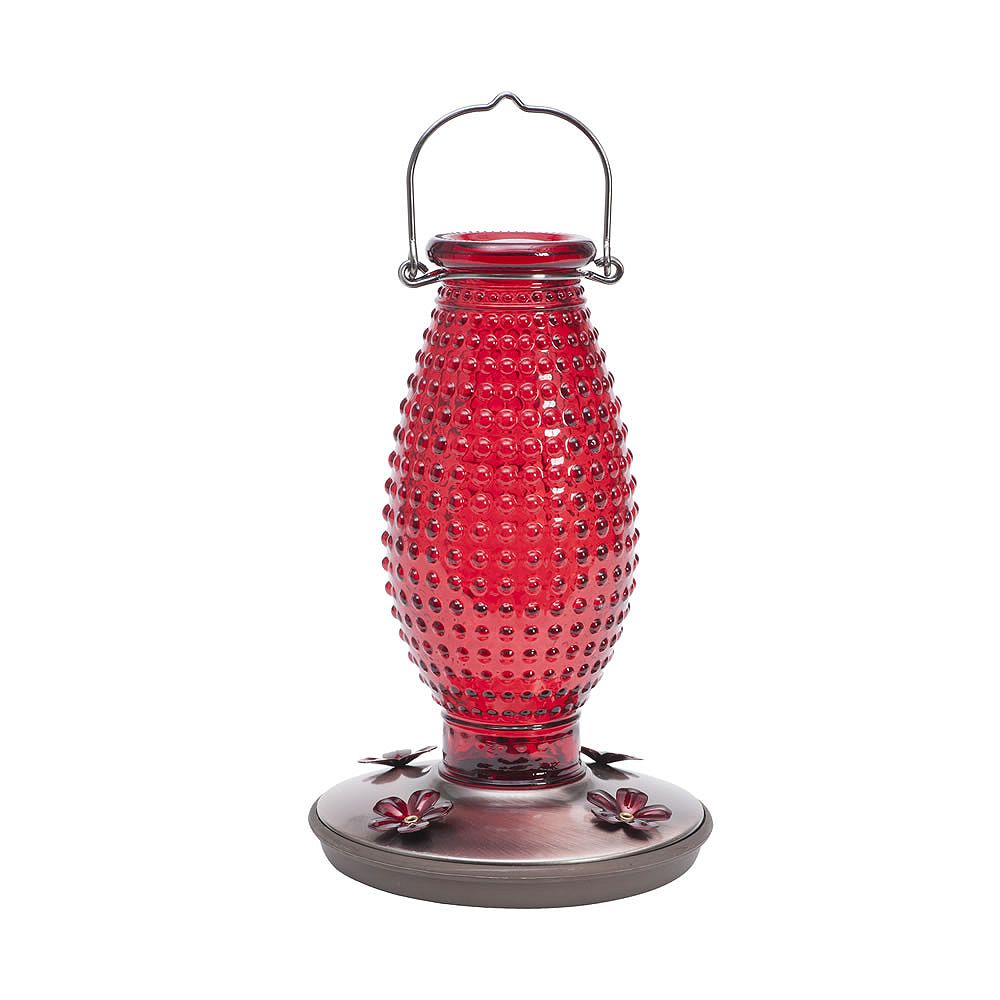 PerkyPet Red Hobnail Vintage Hummingbird Feeder The Home Depot Canada
