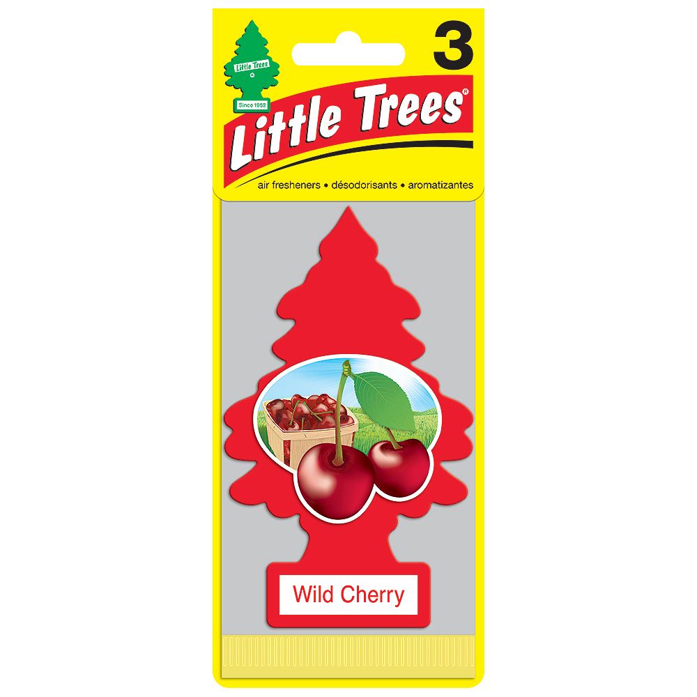 Little Trees Wild Cherry Air Freshener, (3Pack) The Home Depot Canada