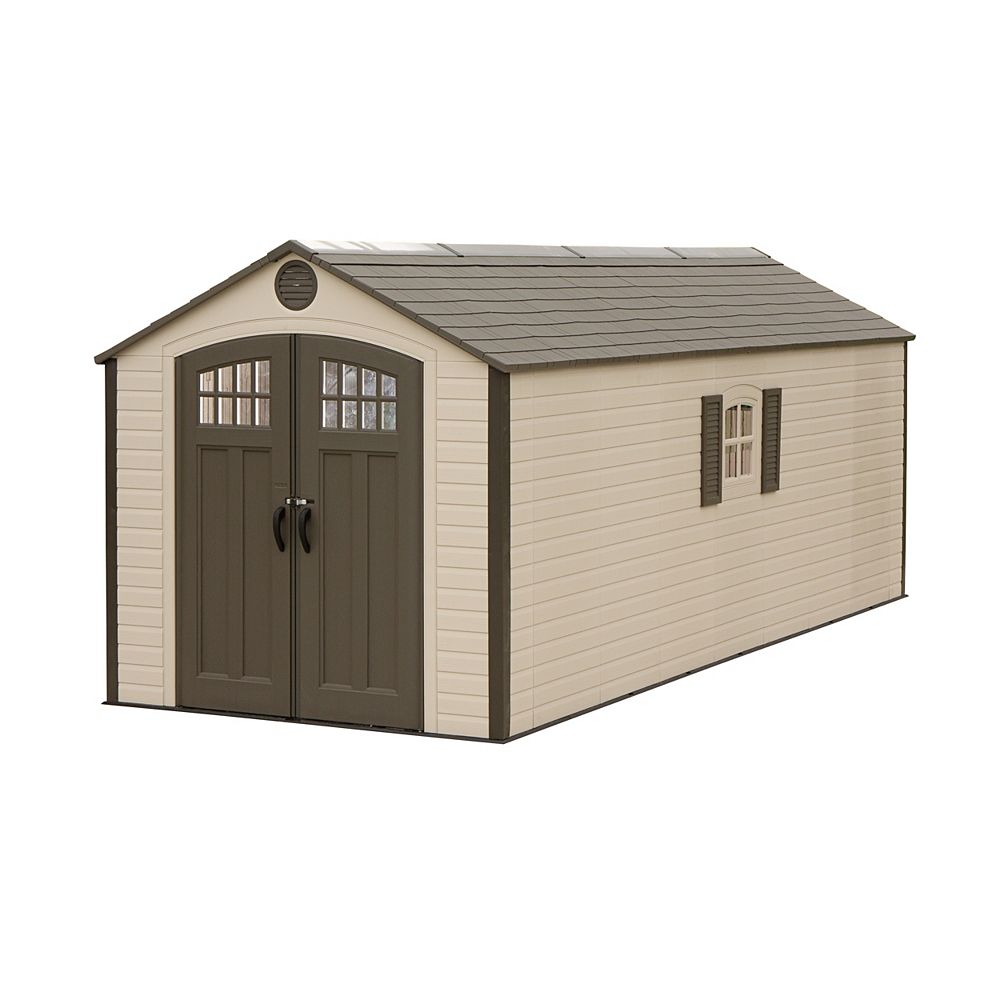 Lifetime 8 Ft X 20 Storage Shed With 2 Windows The Home Depot Canada Lifetime 8 Ft X 20 Storage Shed, Home Depot Canada Outdoor Storage Sheds