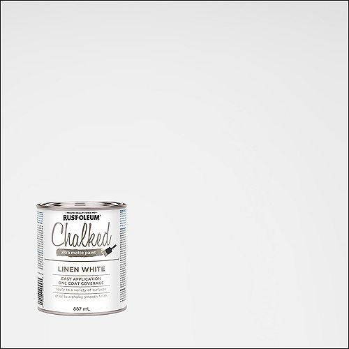 Chalked Ultra Matte Paint in Linen White, 887 mL