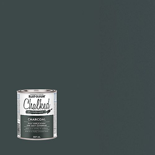 Chalked Ultra Matte Paint in Charcoal, 887 mL