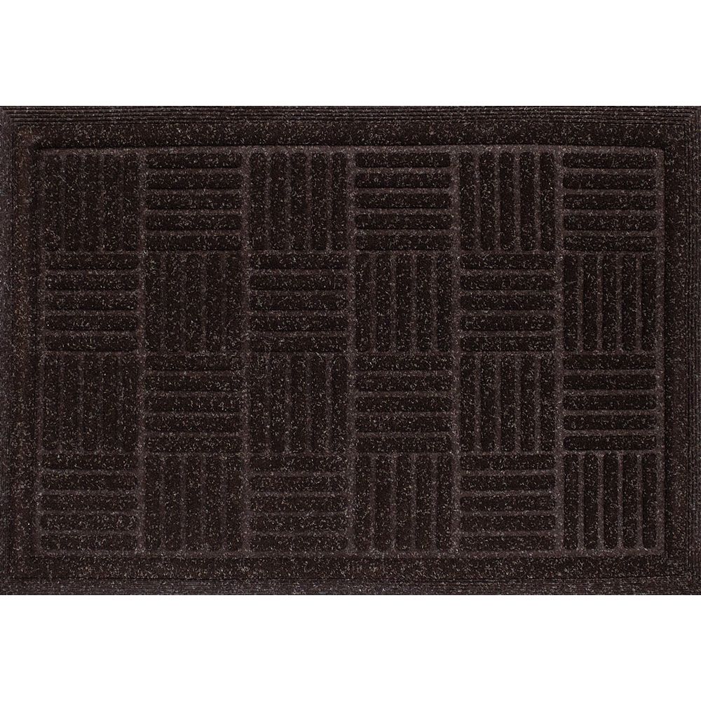 TrafficMASTER Contour Brown 3 ft. x 4 ft. Rectangular Door Mat The