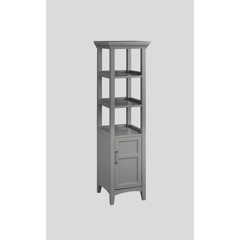 Glacier Bay 1-Door Bath Storage Tower in Grey | The Home Depot Canada