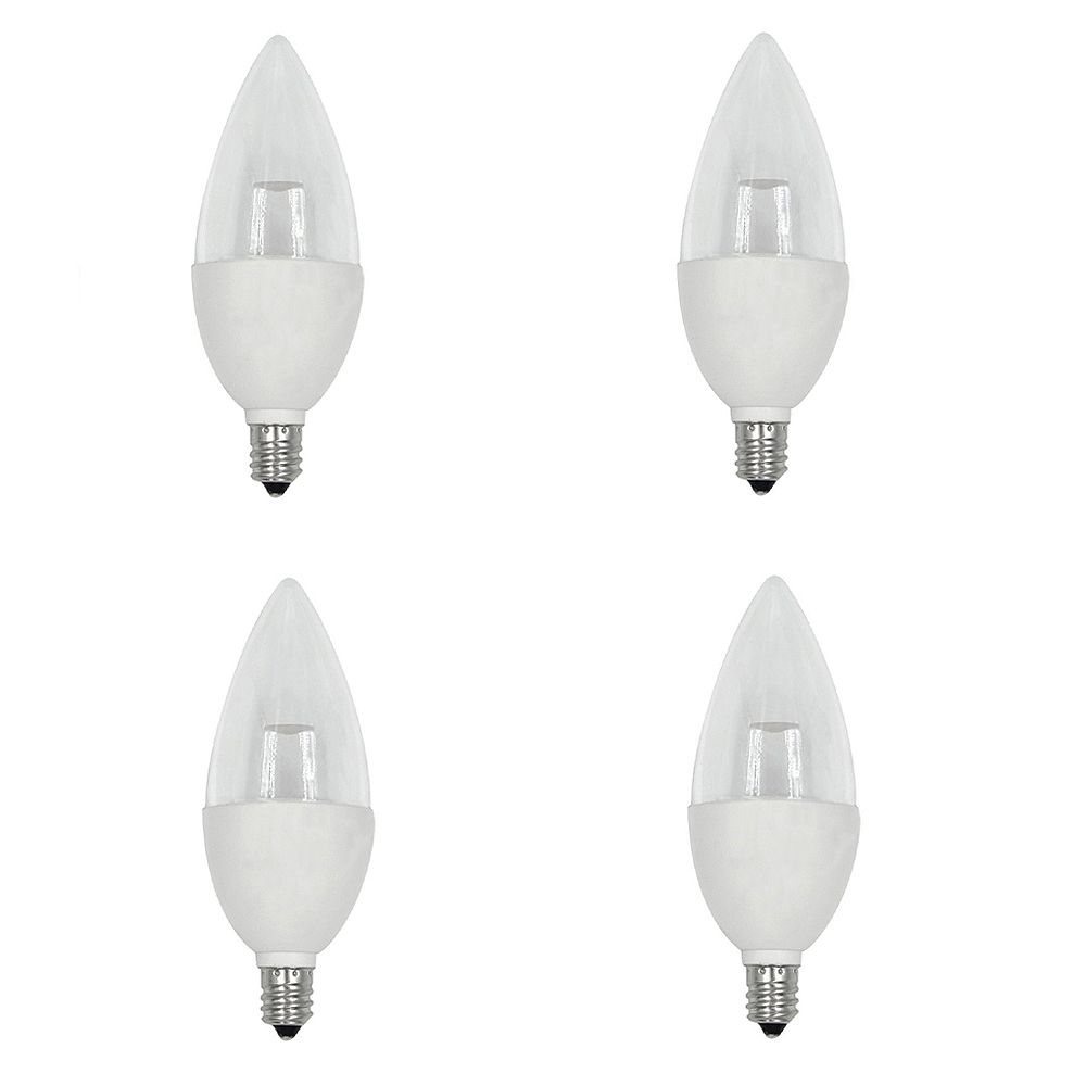 Ecosmart 40W Equivalent Daylight (5000K) B10 Candelabra Base Dimmable ...