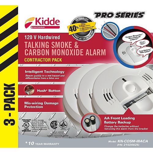 Talking Combination Alarms (3-Pack)