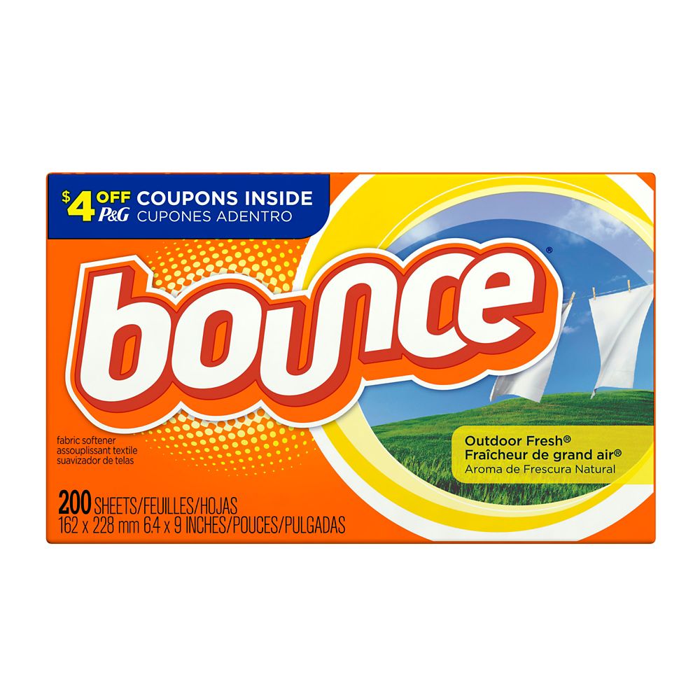 Bounce Outdoor Fresh Fabric Softener (200-Sheets) | The Home Depot Canada