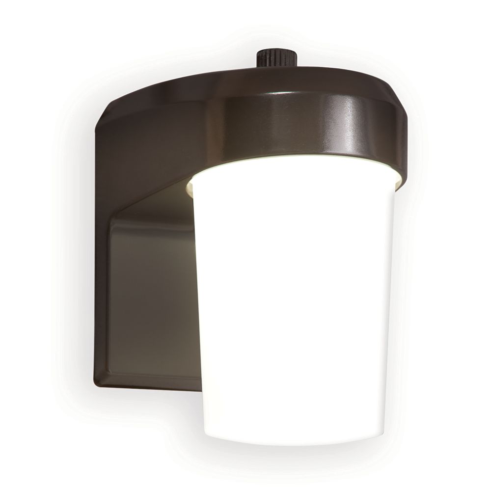 All-Pro Dusk to Dawn Integrated LED Outdoor Security Wall Light Fixture