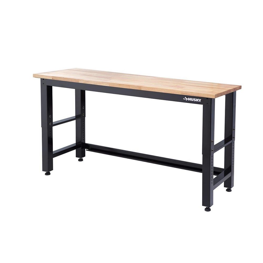 Husky 6 Ft Solid Wood Top Workbench The Home Depot Canada