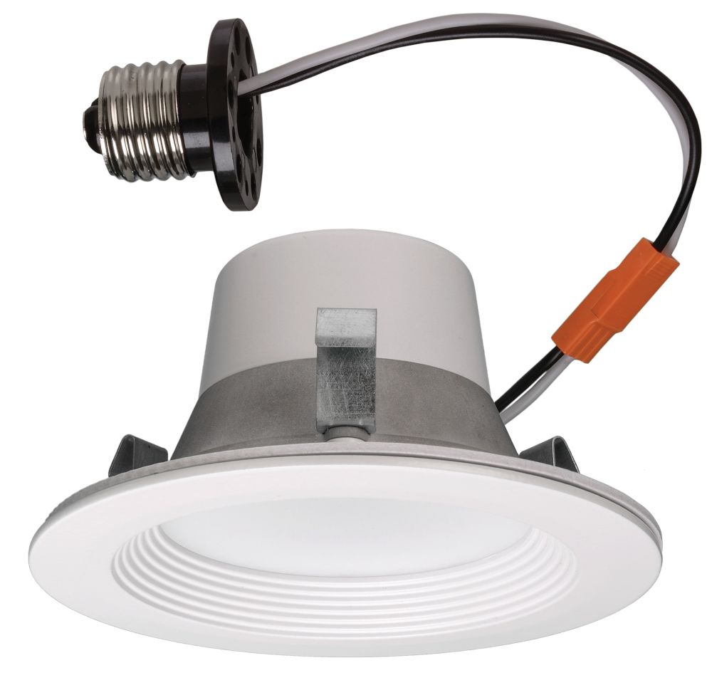 Commercial Electric Matte White Recessed Retrofit Smart Led Downlight ...