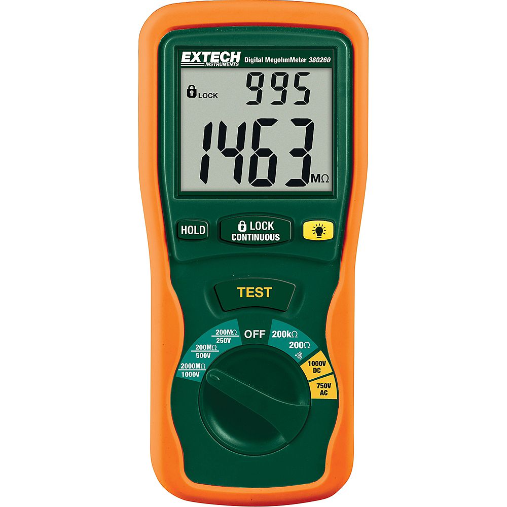 Extech Instruments Autoranging Digital Megohmmeter The Home Depot Canada extech-instruments-autoranging-digital-megohmmeter-the-home-depot-canada