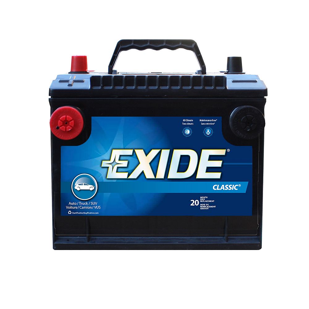 Exide Classic Automotive Battery - Group 75dt | The Home Depot Canada