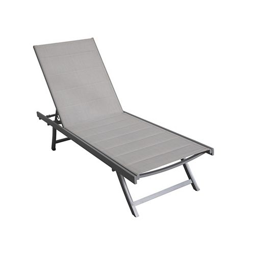 White Rock Padded Sling Lounger