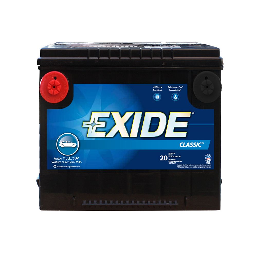 Exide Classic Automotive Battery - Group 75 | The Home Depot Canada