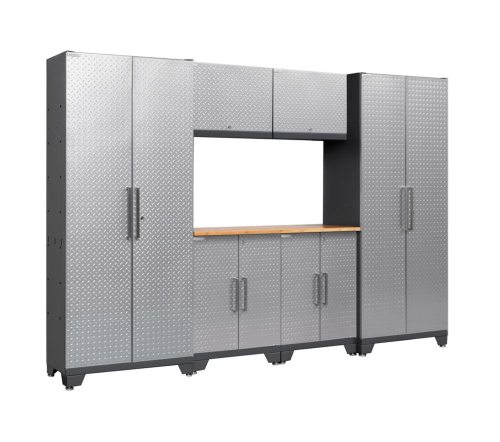 NewAge Performance Diamond Plate Series 7Piece Set in Silver The