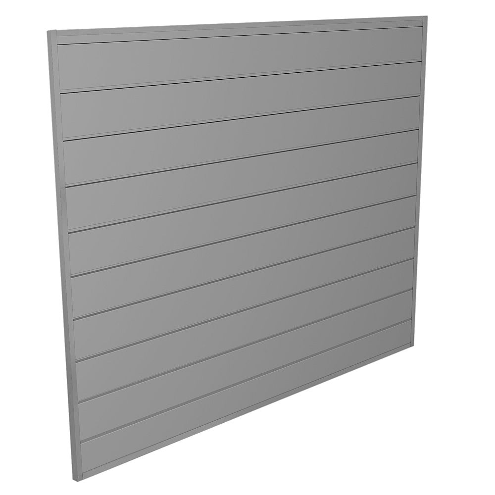 Proslat Wall Storage System - 16 Sq. Feet.- Light Gray | The Home Depot ...