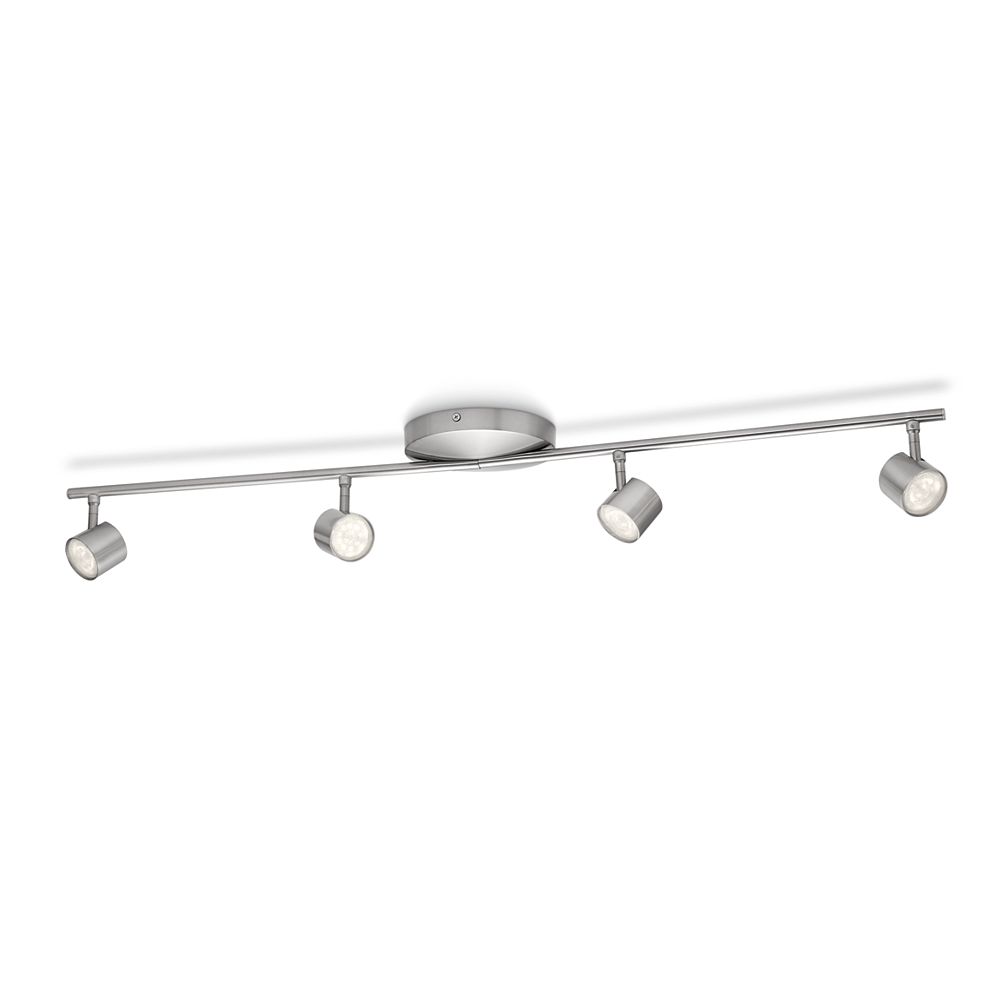 Philips LED Track Fixture 4 Light Nickel | The Home Depot Canada