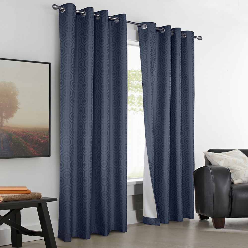 Home Decorators Collection Honeygate Total Blackout Grommet Curtain Panel 50 W X 108 L The Home Depot Canada