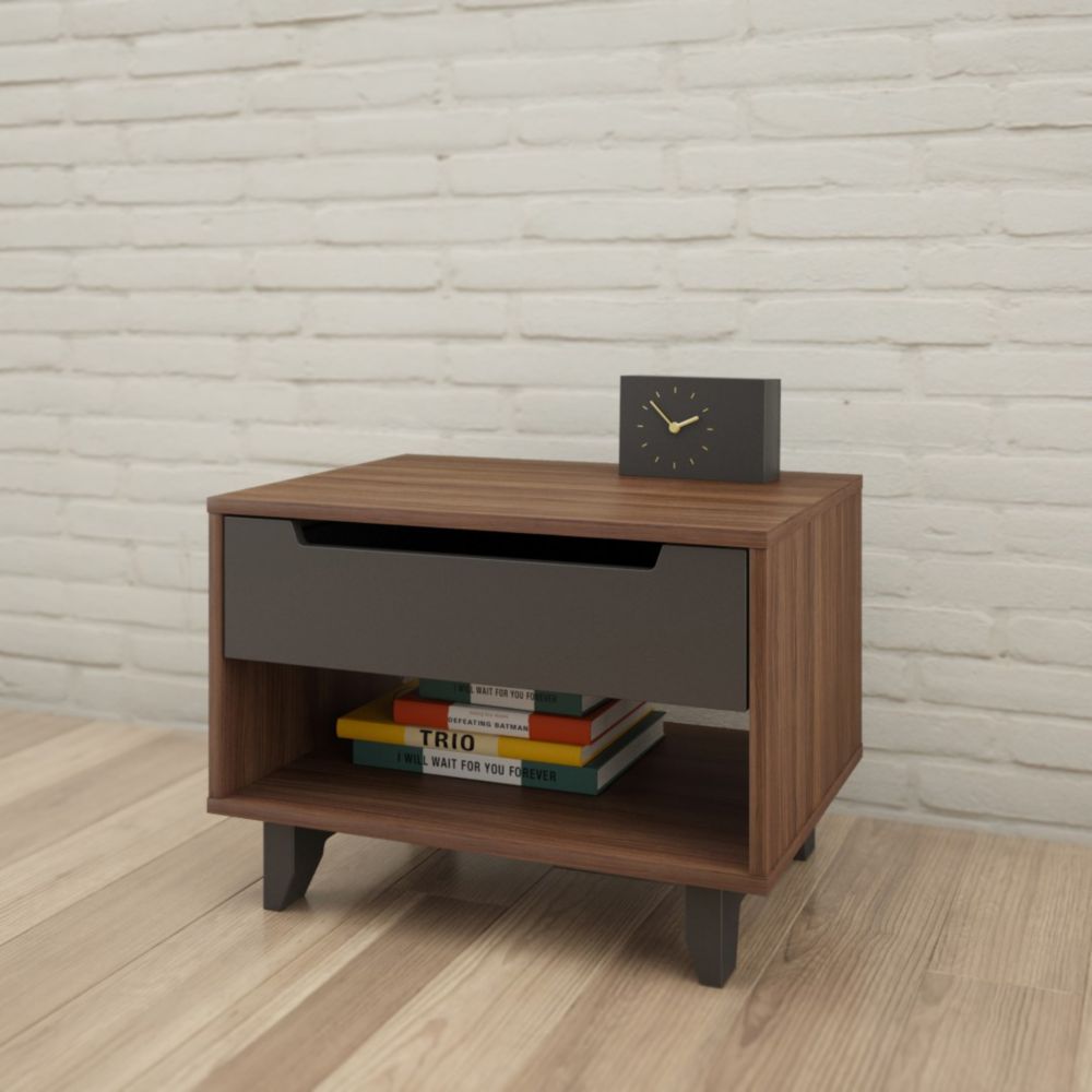 Walnut Nightstands Bedroom The Home Depot Canada