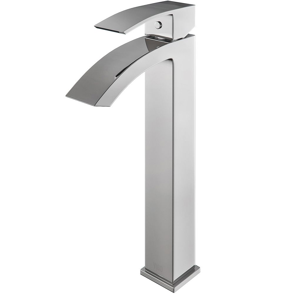 Vigo Duris Single Hole Single Handle Vessel Bathroom Faucet In Chrome The Home Depot Canada