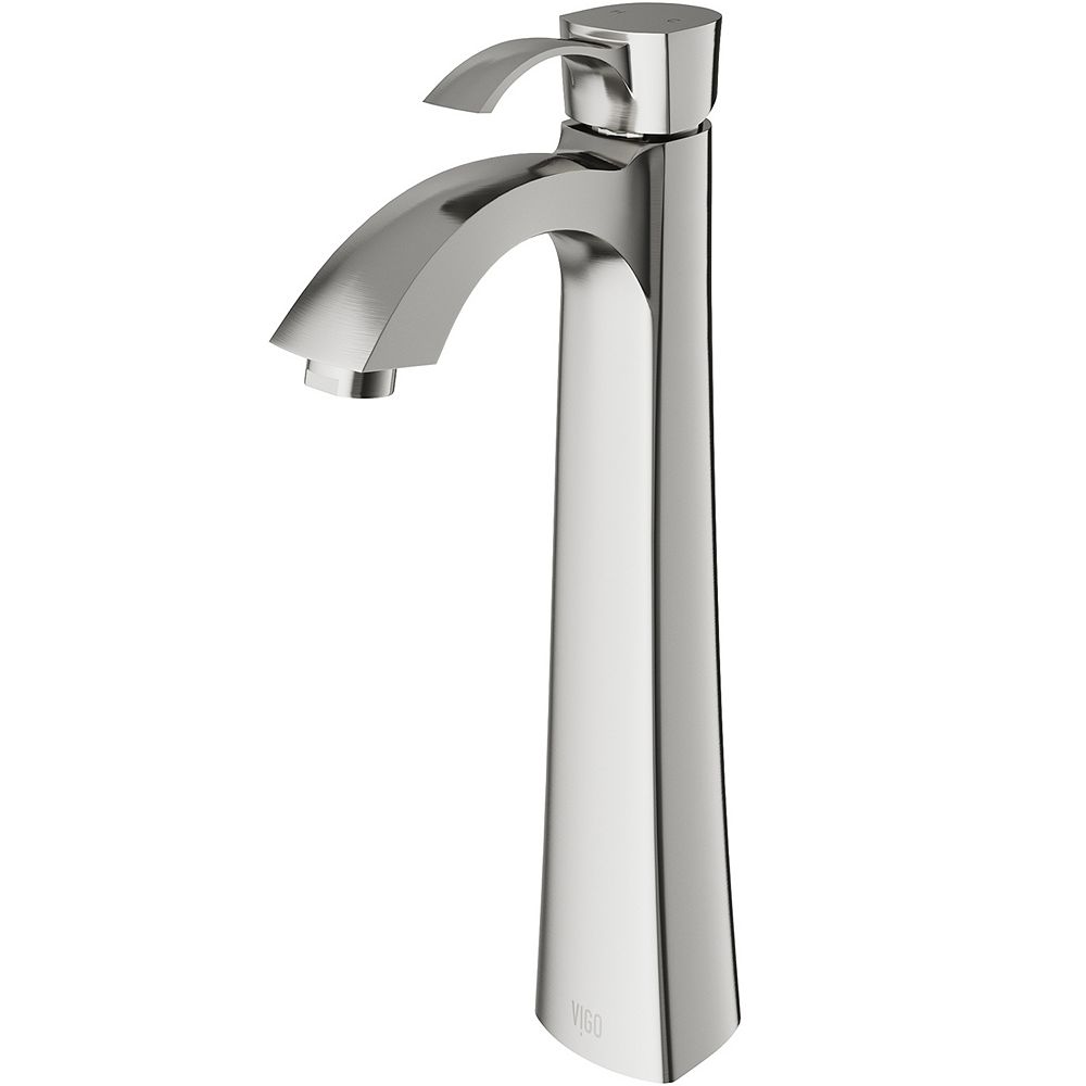 Vigo Otis Single Hole 1 Handle Bathroom Faucet In Brushed Nickel The Home Depot Canada 8964