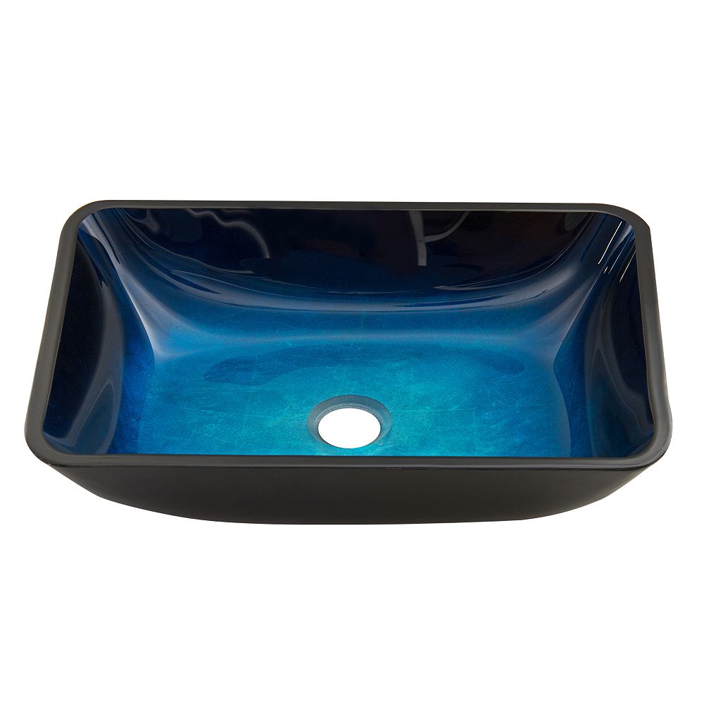 Vigo Glass Rectangular Vessel Bathroom Sink In Turquoise Blue The Home Depot Canada Vigo Glass Rectangular Vessel Bathroom Sink In Turquoise Blue The Home Depot Canada