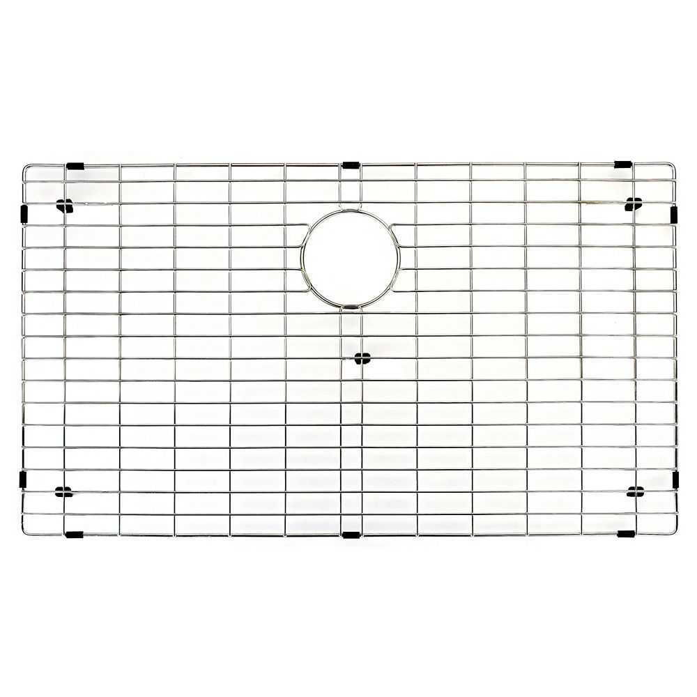VIGO 34 in. x 18 in. Kitchen Sink Bottom Grid in Stainless Steel The