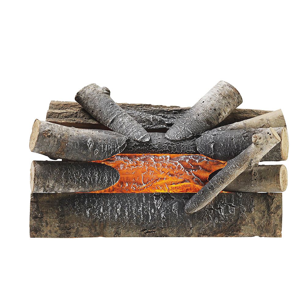 Pleasant Hearth 20inch Electric Crackling Fireplace Logs The Home