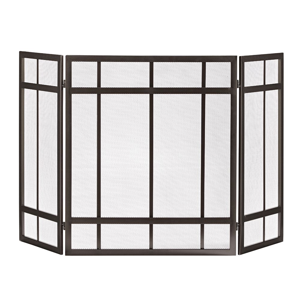 Pleasant Hearth Mission Fireplace Screen The Home Depot Canada Pleasant Hearth Mission Fireplace, Fireplace Mesh Curtain Home Depot