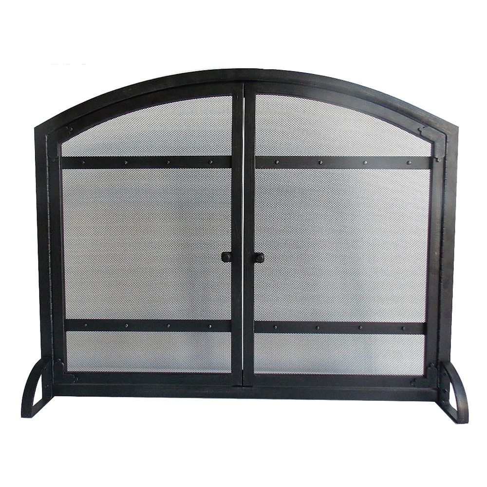 Pleasant Hearth Harper Fireplace Screen The Home Depot Canada Pleasant Hearth Harper Fireplace Screen, Fireplace Mesh Curtain Home Depot