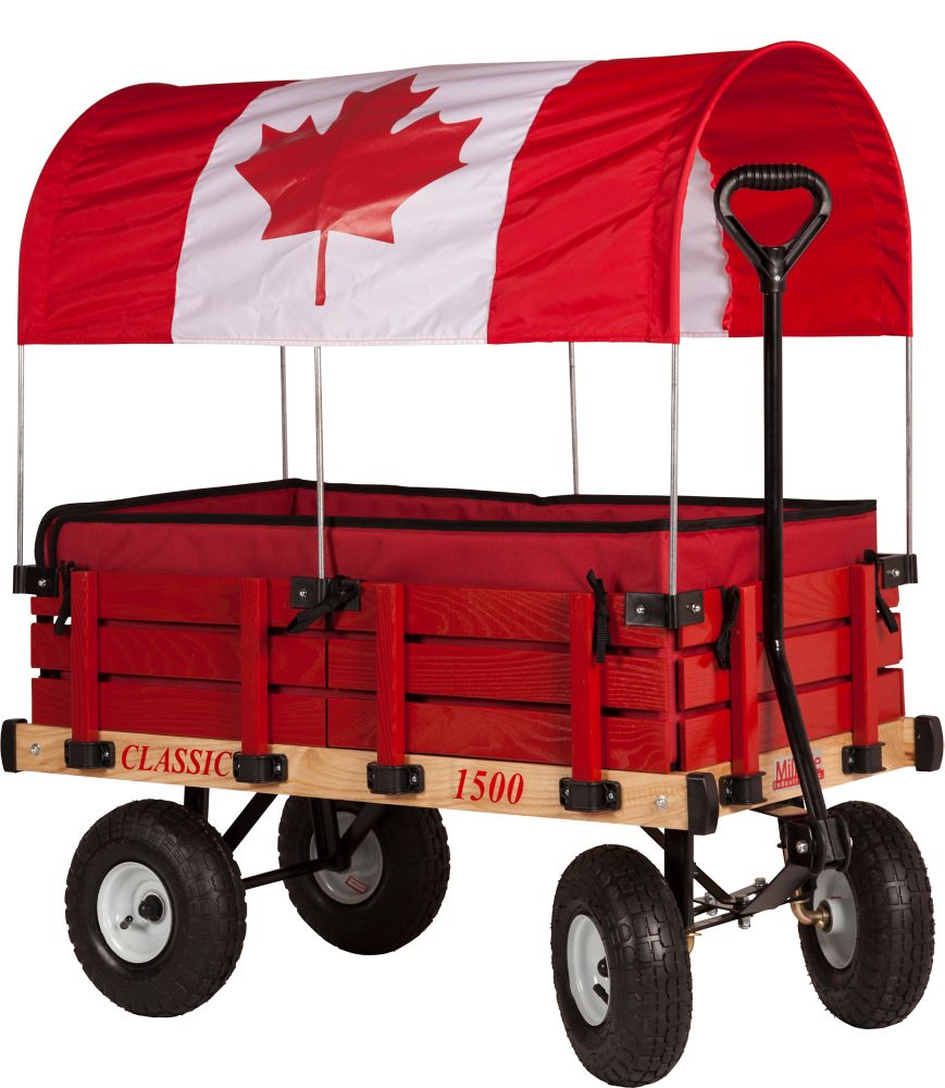 wagon with shade cover