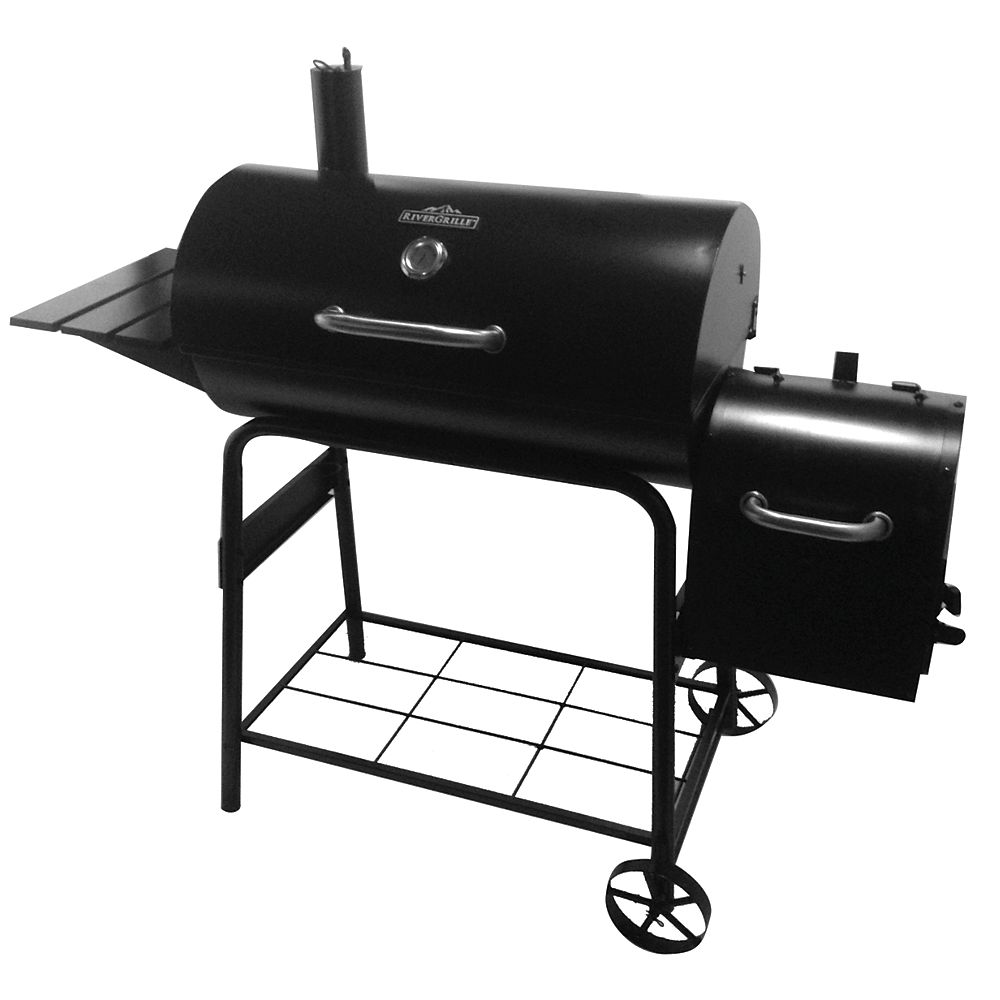 RiverGrille Cattleman 29inch BBQ & Smoker The Home Depot Canada